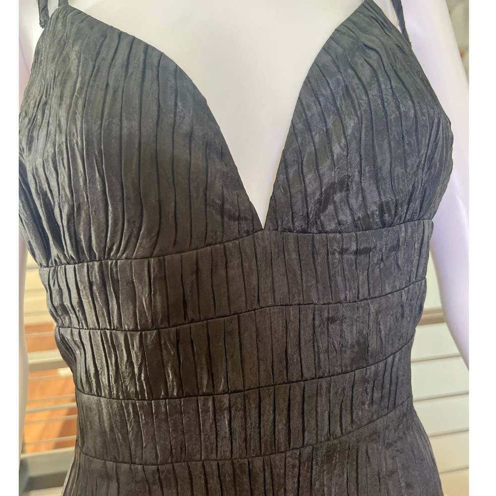 Black Tie-Shoulder Midi Dress - Picture 5 of 14